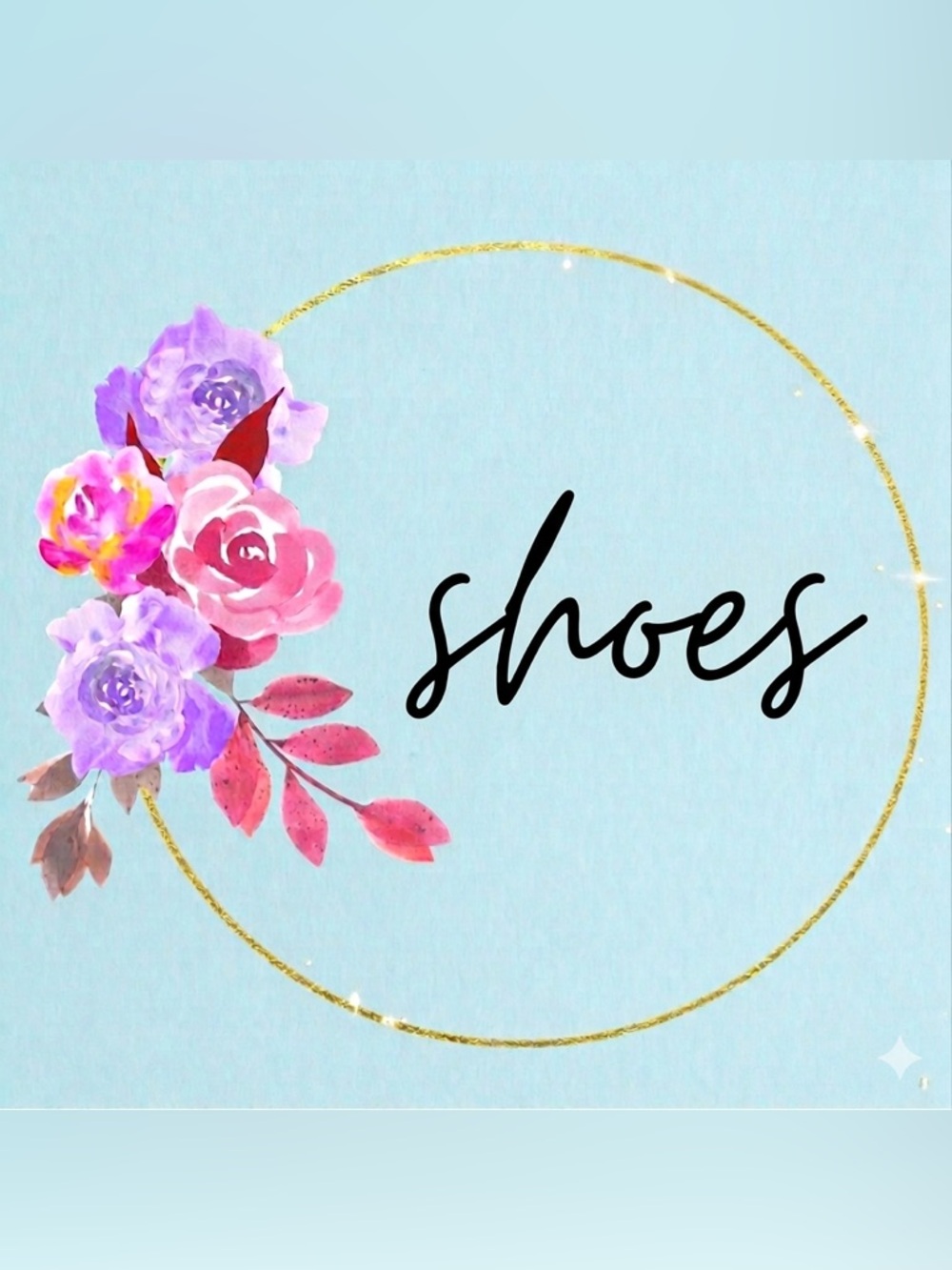 Women Shoes - Floral Graphic Image